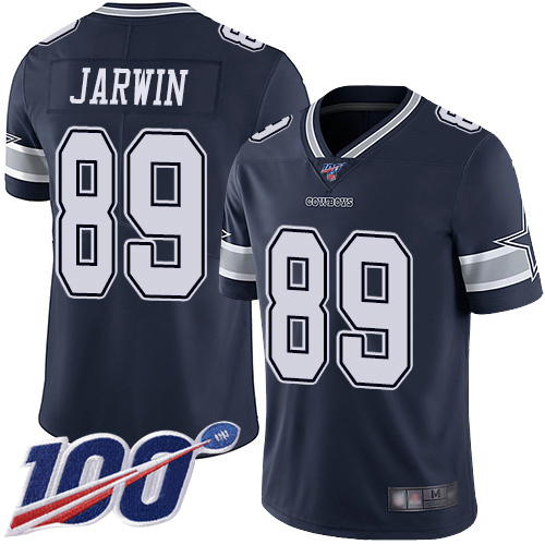 Men Dallas Cowboys Limited Navy Blue Blake Jarwin Home #89 100th Season Vapor Untouchable NFL Jersey